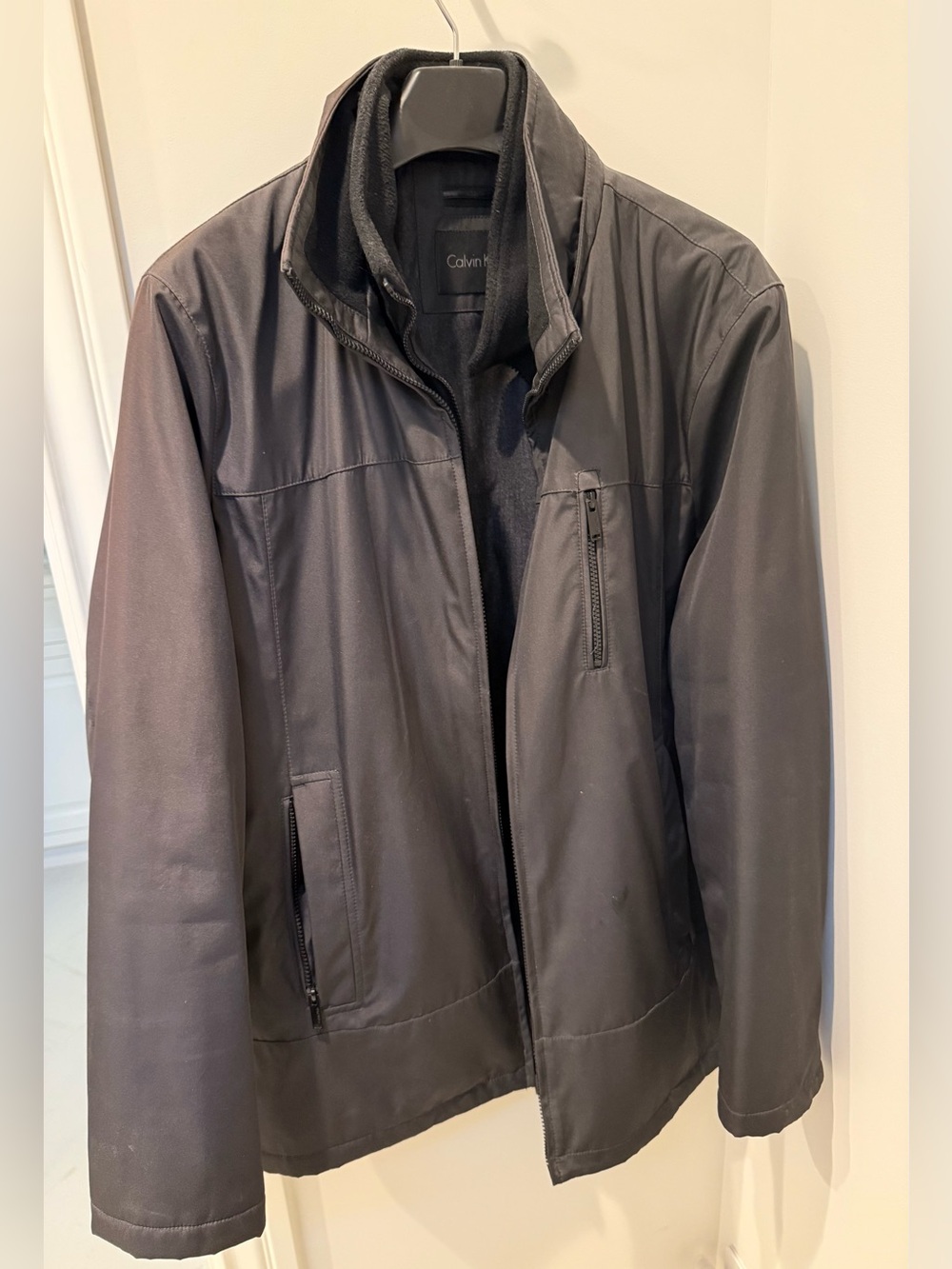 Calvin Klein Men’s Black Jacket/Coat - Lg.